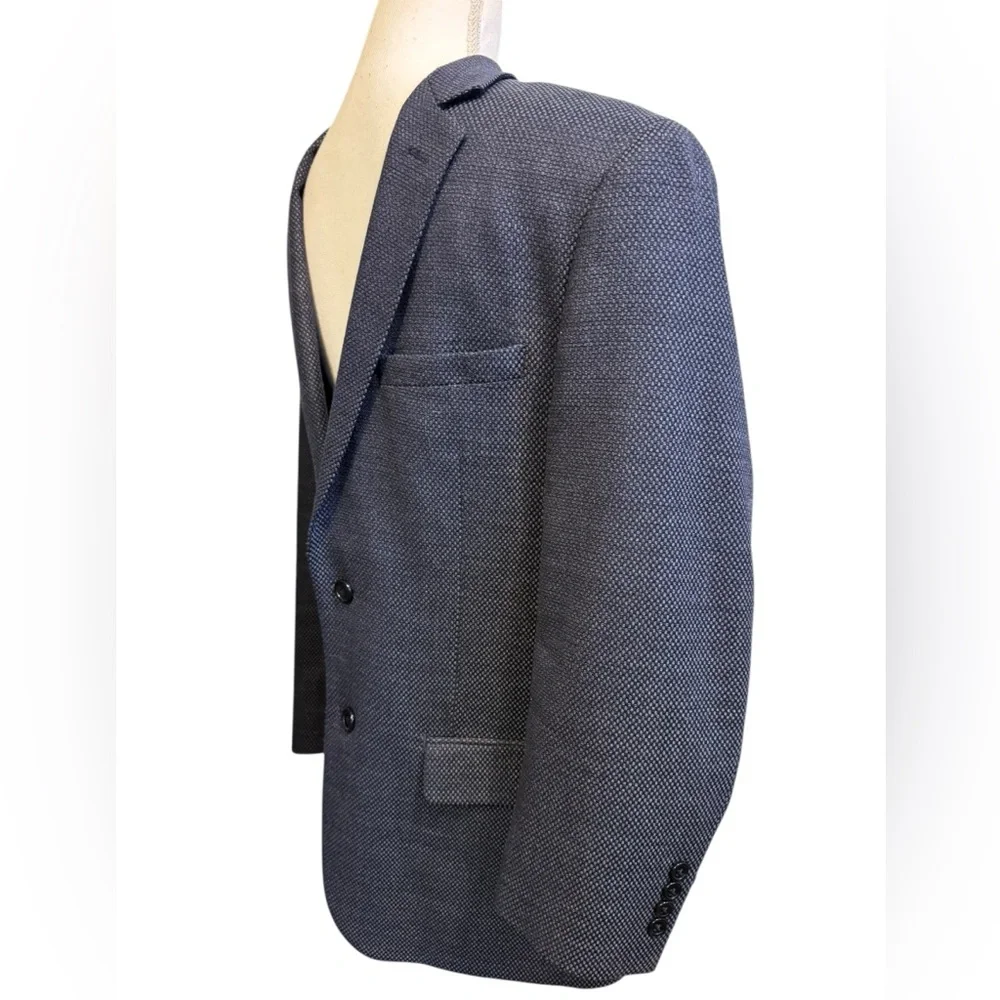 Daniel Hechter men’s wool two button double vent navy blazer size 38 regular